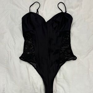 Guess Black Lace Top